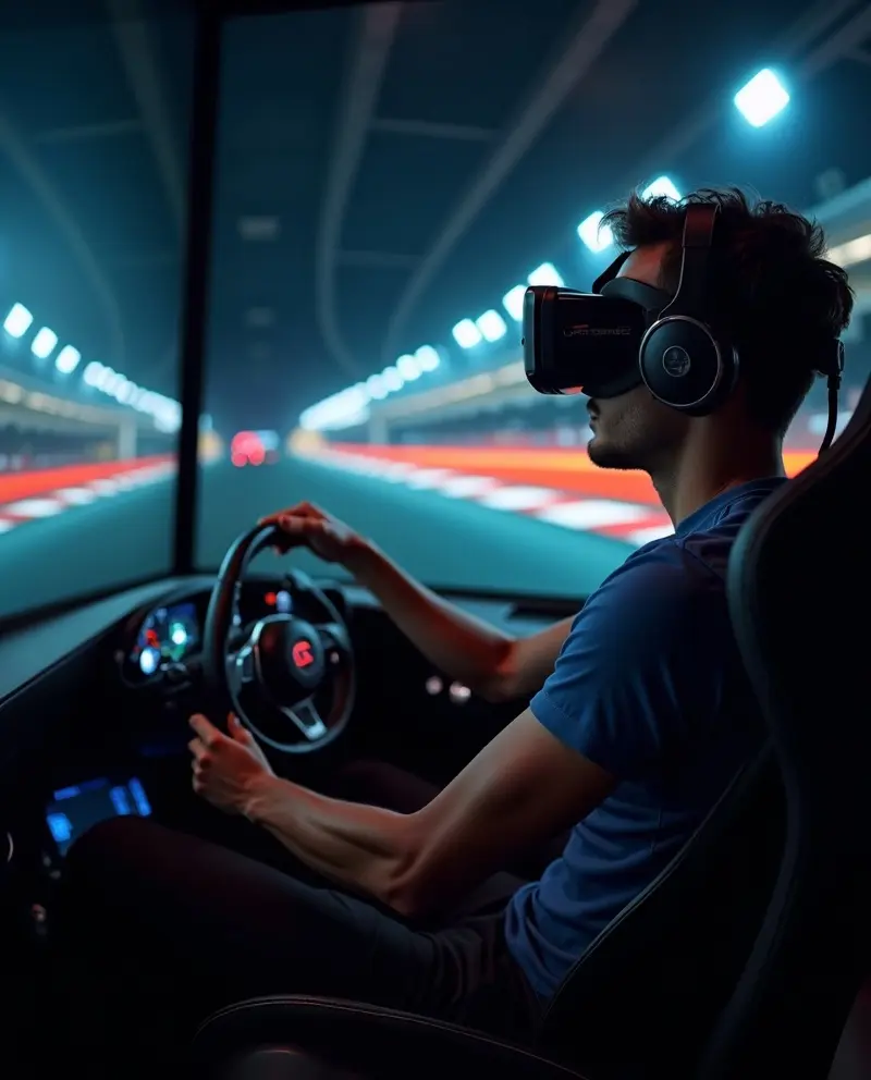Simulador de conducción profesional con simulador VR Race Ultra W360