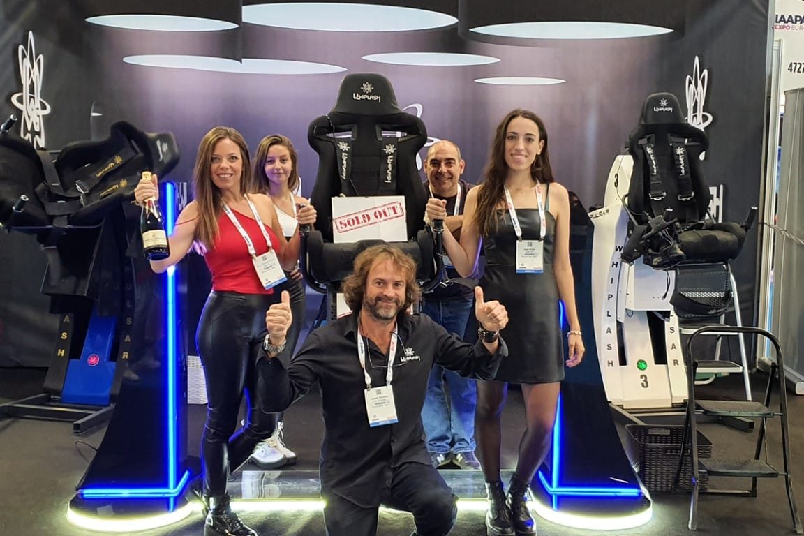 Whiplash Entertainment VR simulator manufacturer team in Barcelona